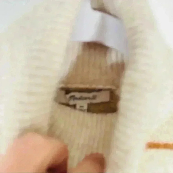 NEW Madewell Pearldale Turtleneck Sweater Windowpane Preppy Cozy Merino Wool - Picture 6 of 9